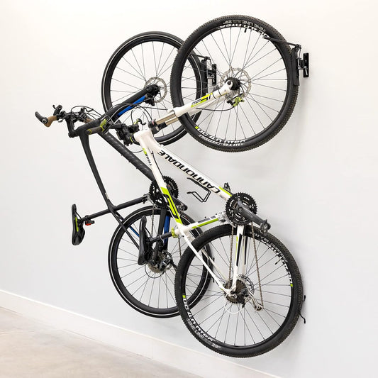 StoreYourBoard Bike Swivel Rack – Wall Mounted Garage Bike Storage, Vertical Hanger with 120° Swing Design & Stopper, Space-Saving Indoor Wall Mount – Fits Kids Bikes, BMX & More