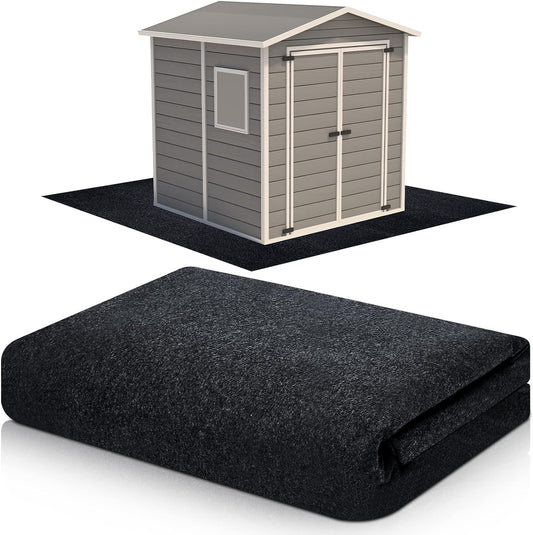 Haull Outdoor Storage Shed Floor Moat Waterproof Outdoor Carport Mat Thickened Soft Patio Furniture Pad Washable with Non Slip Backing, Storage Shed Not Included(6 x 4 ft)