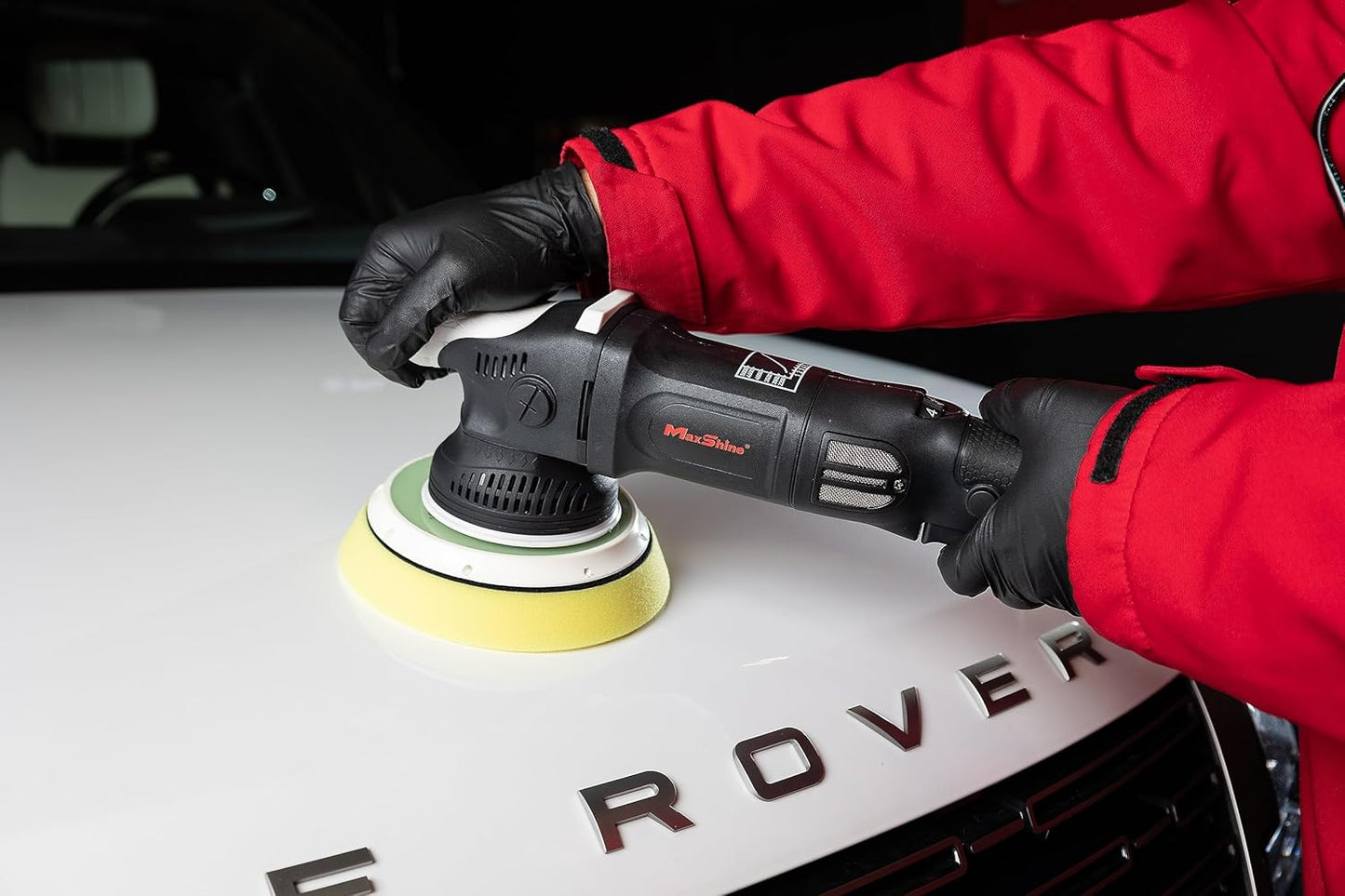 Maxshine 21mm, 6" Plate M21 Pro Dual Action Polisher & 16oz AIO Polish - 6-Speed, 5/16”-24 Thread - Auto Detailing Tool for Buffing, Paint Protection, Swirl & Scratch Repair, Glossy Shine, Restoration