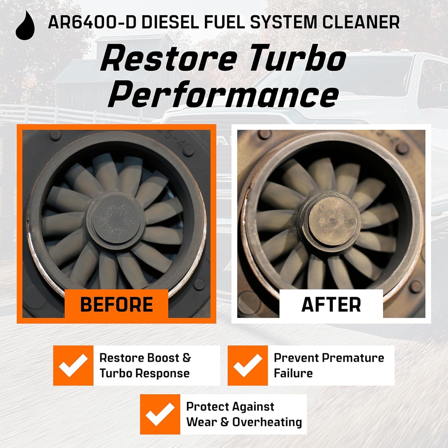 Archoil AR6400-D Diesel Fuel System Cleaner - Cleans Injectors, Turbo, DPF & EGR