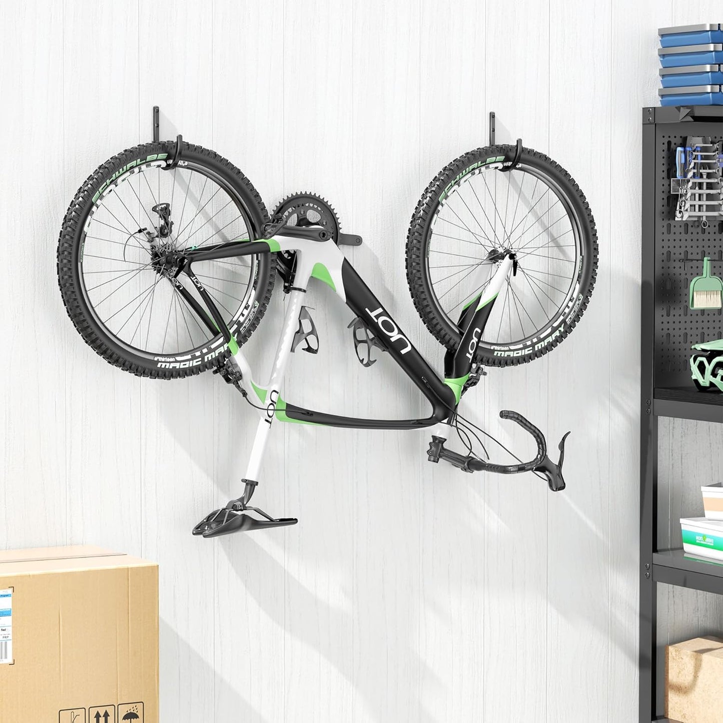 Garden Hose Holder Wall Mount - Aluminum Hose Hanger for Outside, Durable Wall-Mounted Hose Holder for Garden & Outdoor Use（4 Hooks）