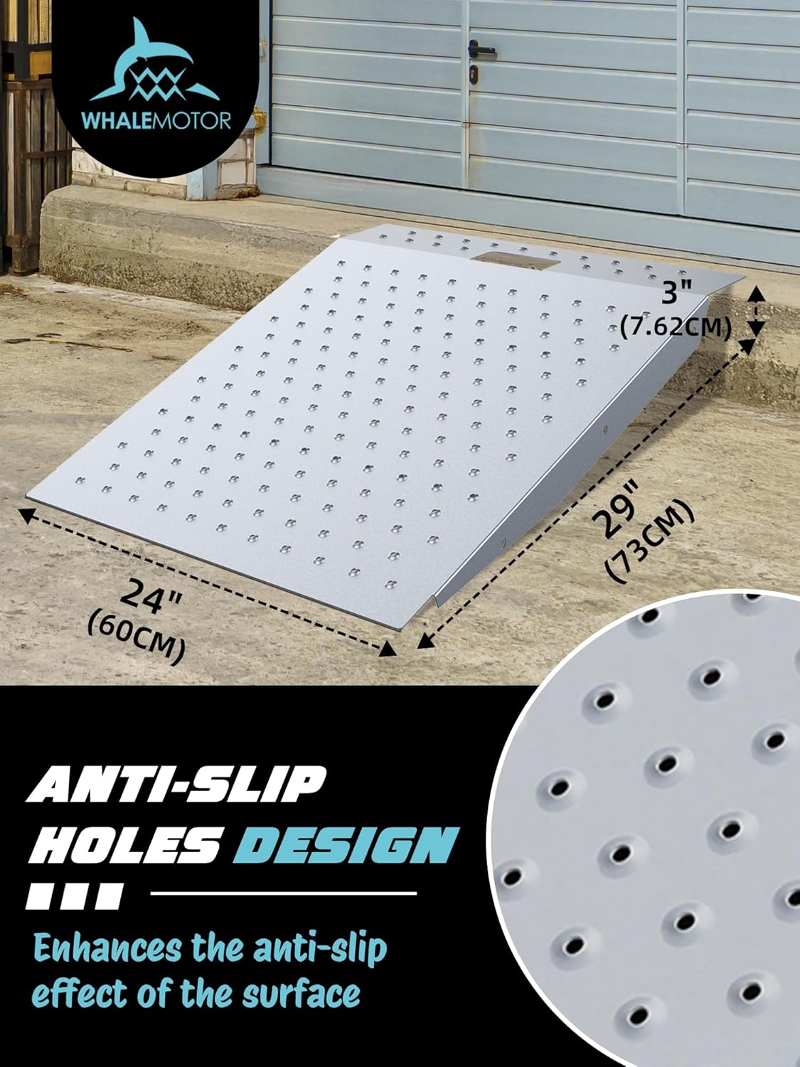 Shed Ramp 2PC, Loading Ramp for Riding Mower, 29" L x48 W, 1500 lbs Capacity, Shed Storage Ramps for Sheds, Garages, Barns, ATV, Lawnmower, Golf Cart, Sturdy Anti-Slip Ramps