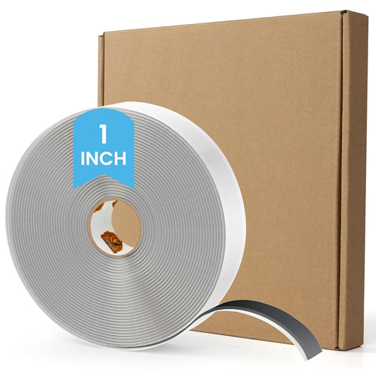 Butyl Sealing Tape Black, 1" x 30' x 1/8" Plumbers Putty Tape, RV Window Sealant and Caulking, Waterproof Butyl Seal Tape Rubber Tape to Seal RV, Boat, Home Pipes and Car Windows Leaks