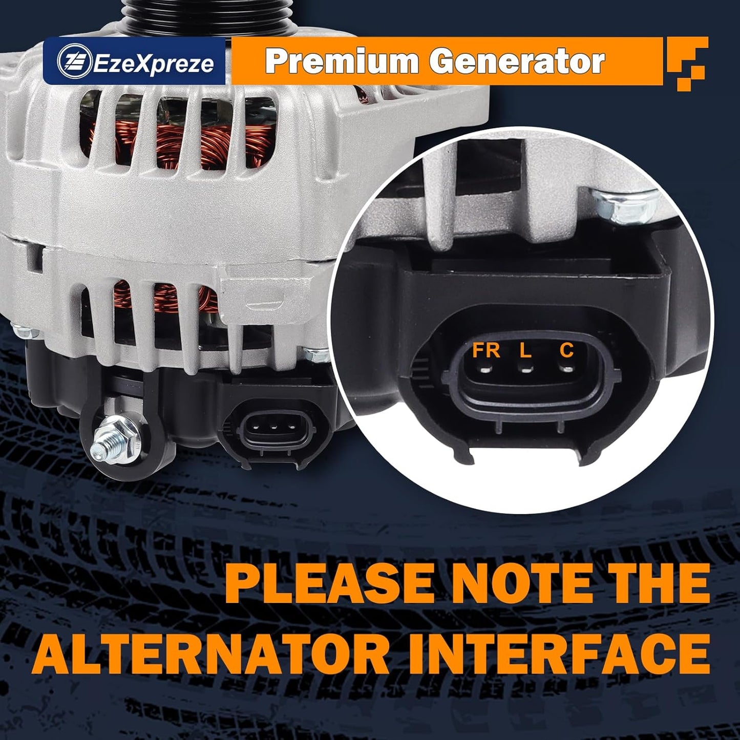 EzeXpreze 11609 Alternator Fit for Kia Soul 2012-2016, Forte Koup 2014-2016, Forte5 2015-2016, Rio 2014-2017, for Hyundai Veloster 2013-2017 1.6L 110Amp 373002B760