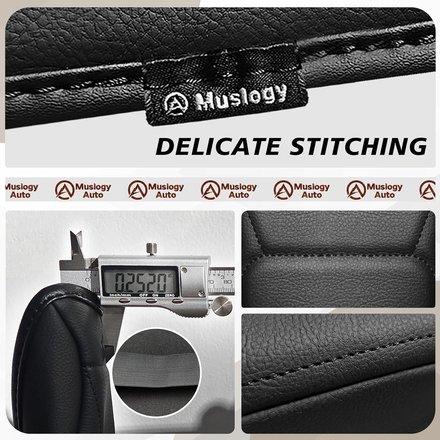 Muslogy Center Console Armrest Cover Compatible with Nissan Kicks S SV SR 2025 Comfort Armrest Pad Arm Rest Cushion Vegan Leather Protector Regular Thick