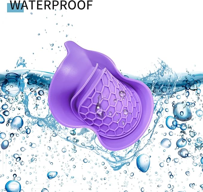 Amooca Car Cup Coaster Universal Non-Slip Cup Holders Bling Crystal Rhinestone Car Interior Accessories 4 Pack Purple