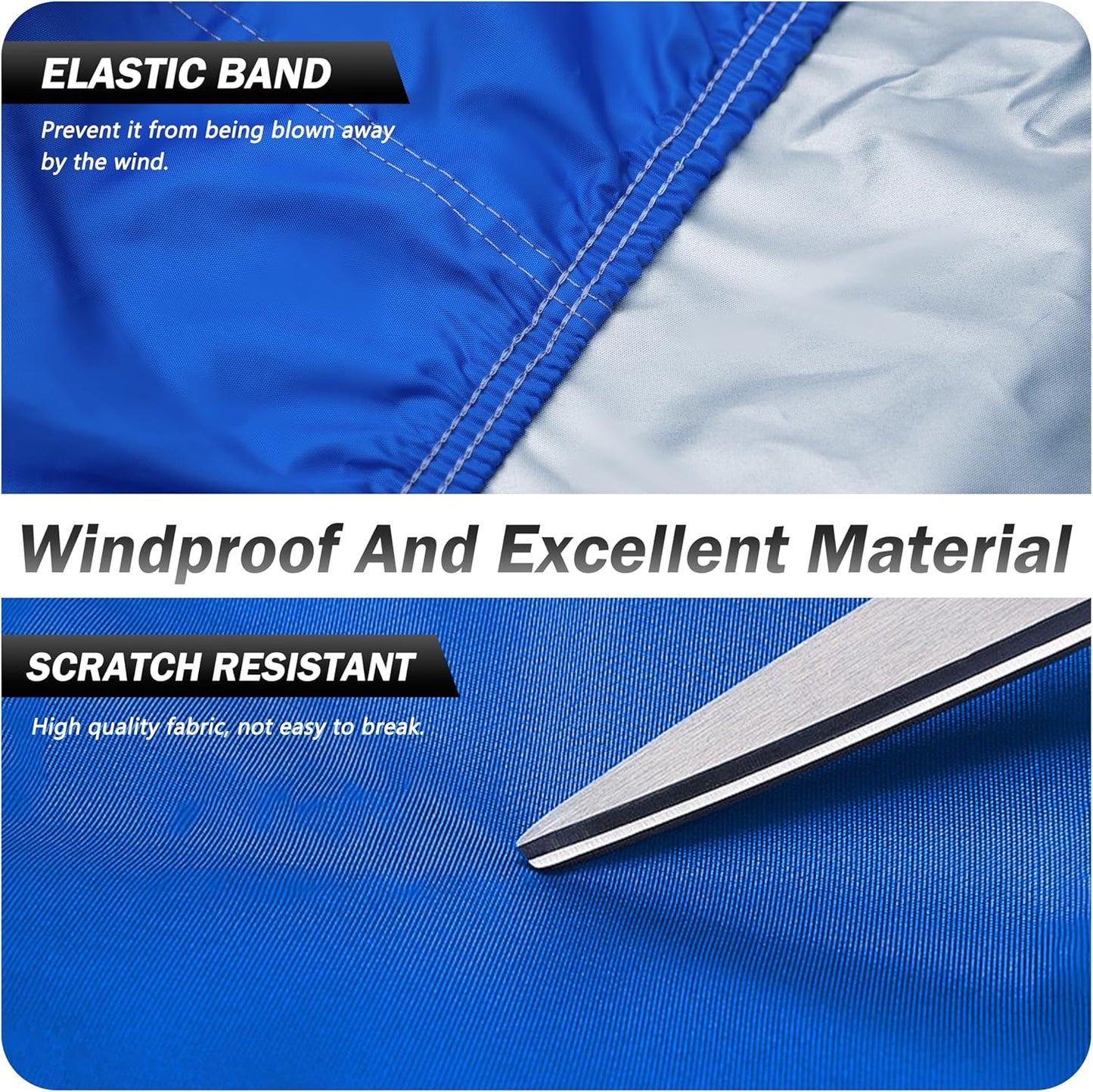 Heavy Duty Outdoor Car Cover Windproof All Weather Waterproof Sun Rain UV Dust Snow Protection Outdoor,Fit Audi e-tron GT,BMW 3/5 Series,Dodge Challenger/Charger etc.Size C5