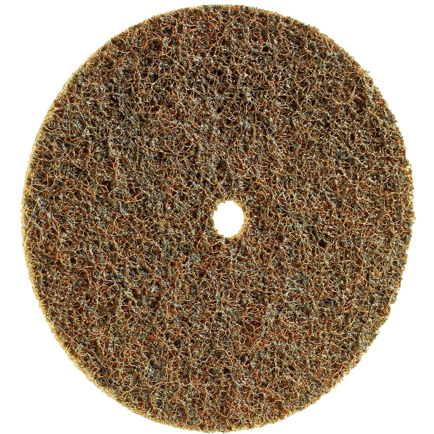 CS Unitec 80615 FIX Fleece (Nonwoven) Disc for The FIX Hook and Loop System, 4-1/2" Diameter, Coarse (Brown) (Pack of 10)