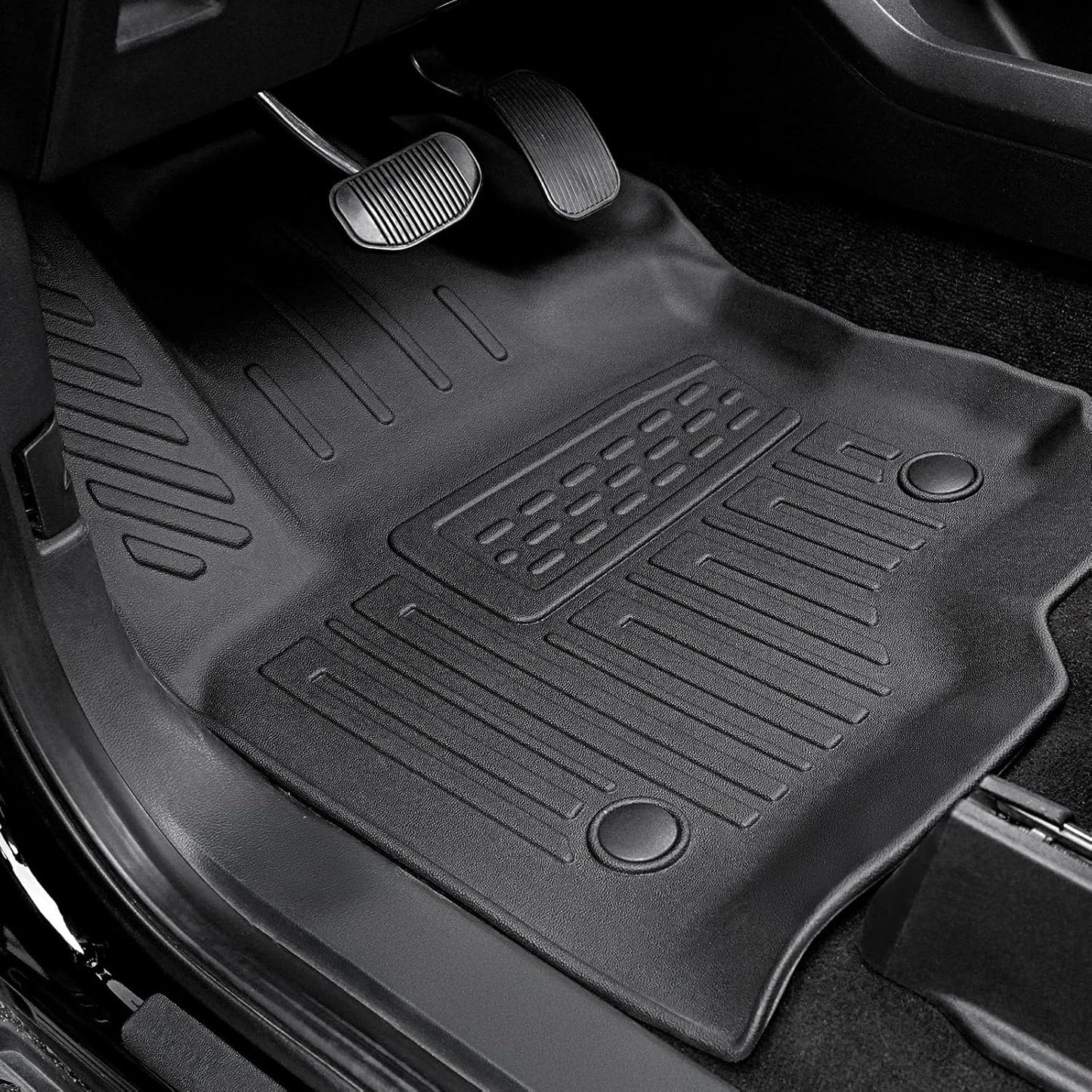 Floor Mats Set for 2018-2024 Ford Expedition/Lincoln Navigator 7 Seats Accessories, Full Coverage All Weather Cargo Mat with Backrest Protectors & Door Sill Guards (Not fit Max or L Model)