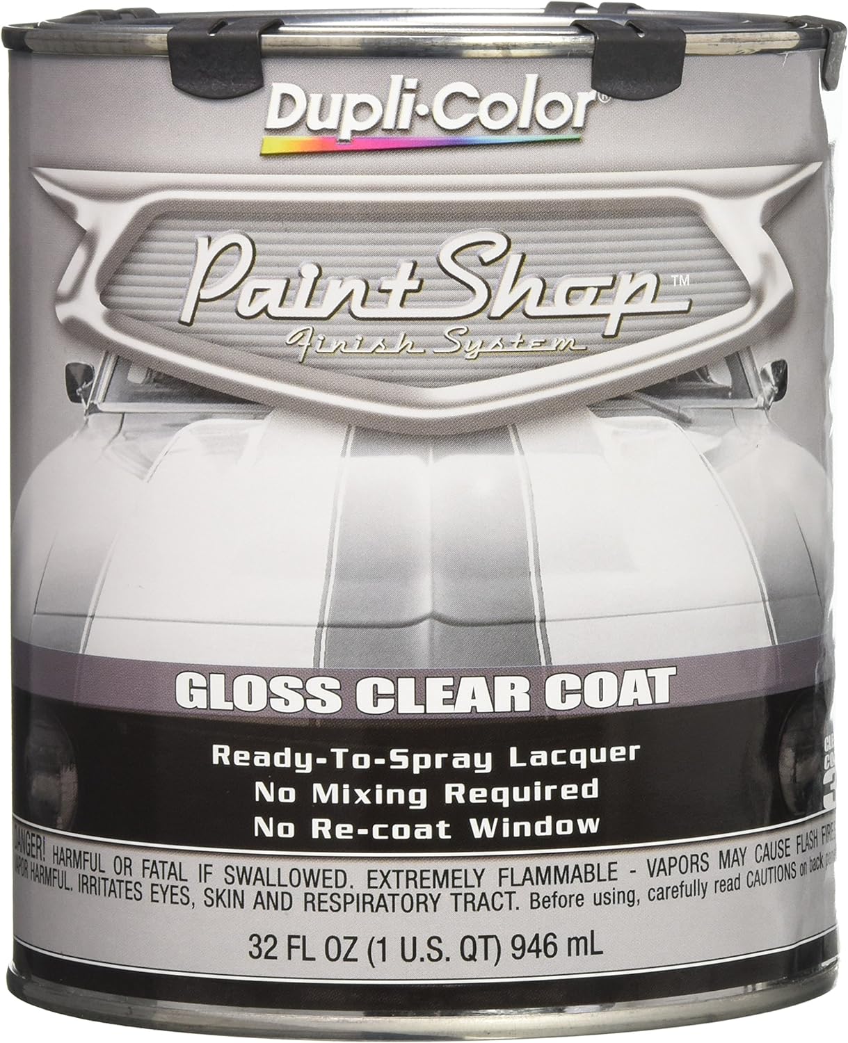 Dupli-Color EBSP30000 Paint Shop Finish System Clear Coat – Gloss Clear - 32 oz. Automotive Paint