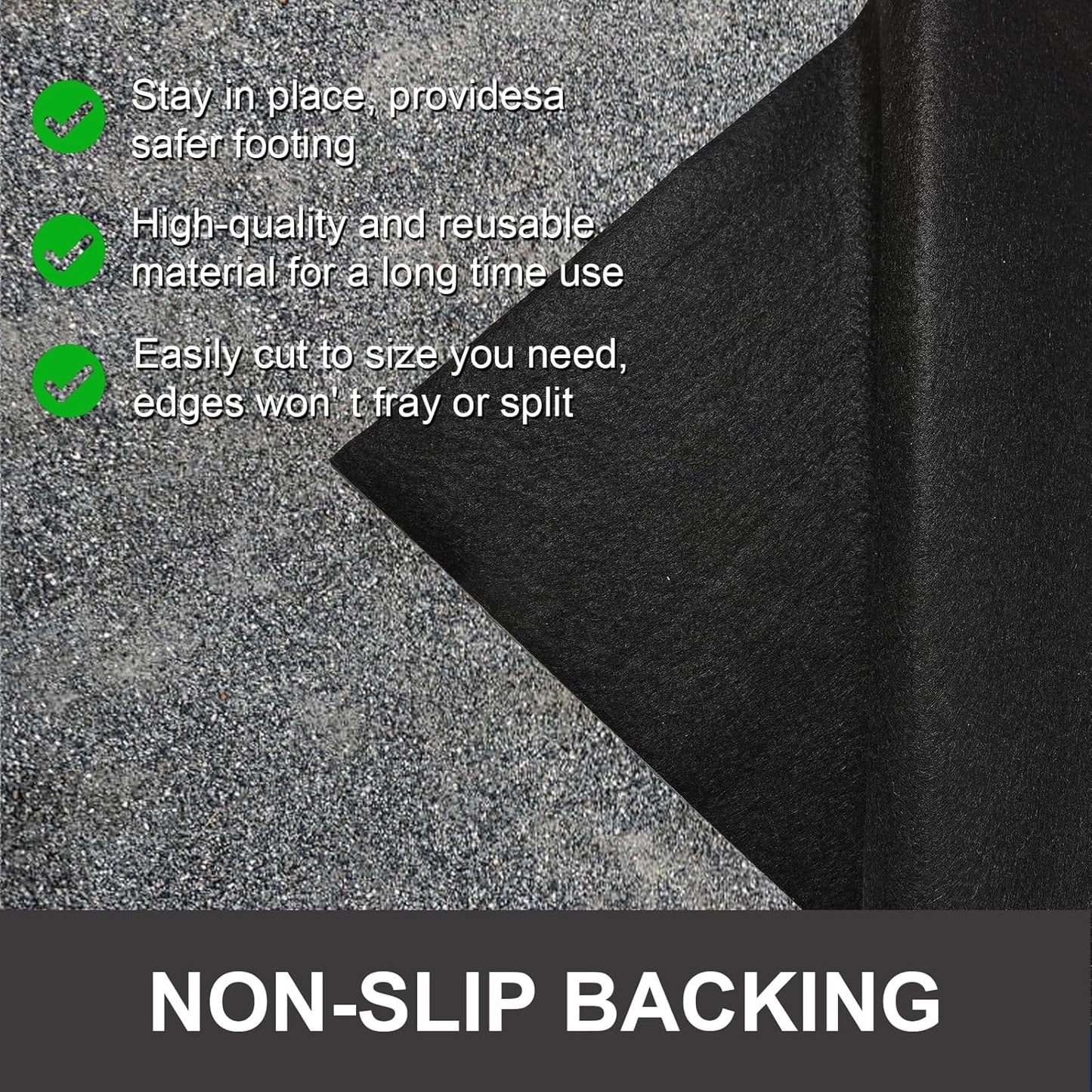AAIN Oil Spill Mat (29" x 36"), Garage Floor Mat, Absorbent Oil Pad, Premium Maintenance Mat, Waterproof, Protect Garage Surface from Spill & Stain, Reusable, Washable, Durable, Black