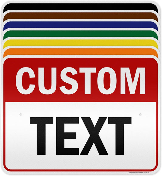 Custom Sign, Custom Sign for Business, Indoor/Outdoor use. 18x24 Inches, 3M EGP Reflective, Rust Free .080 Aluminum, Fade Resistant, Made in USA by My Sign Center (Header)