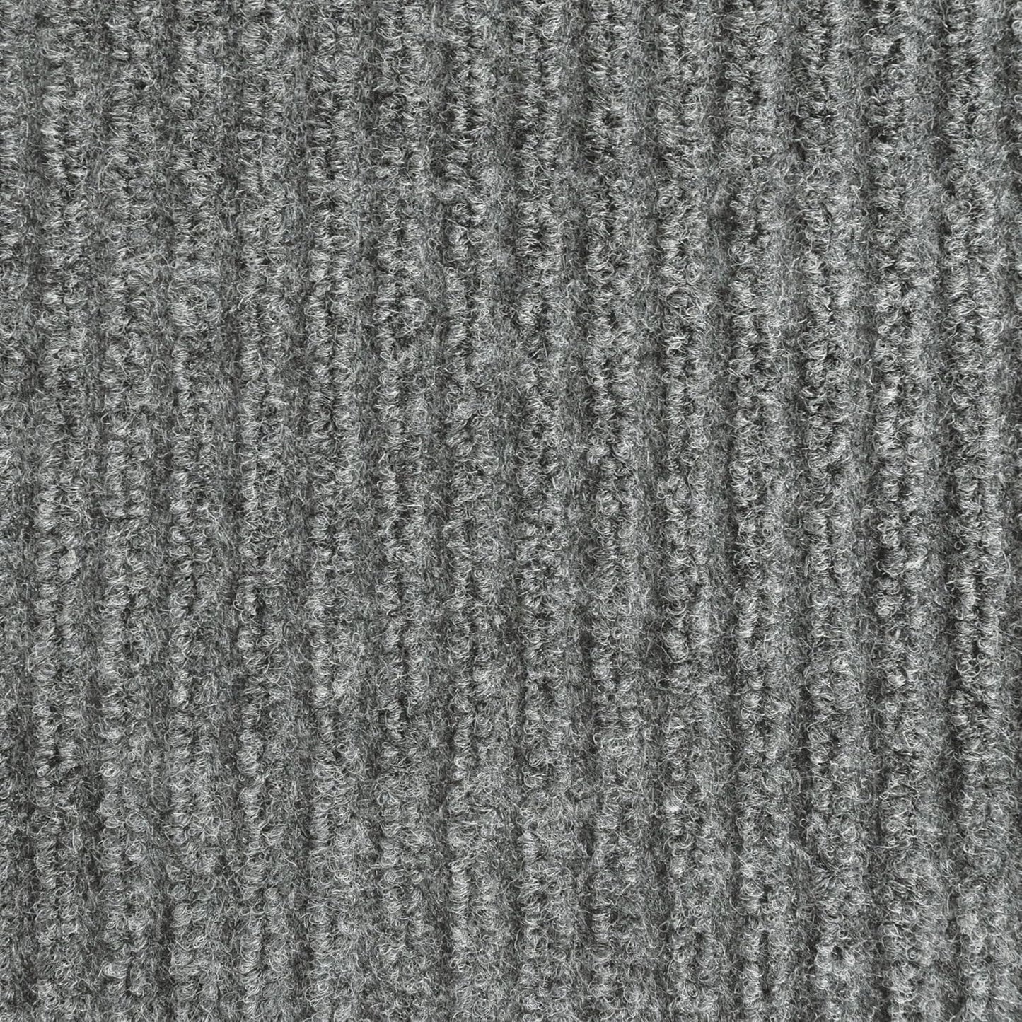 iCustomRug Spartan Weather Warrior Duty Indoor/Outdoor Utility Ribbed in 3ft,4ft,6ft Widths 70 Custom Sizes with Natural Non-Slip Rubber Backing 4'X12' in Grey