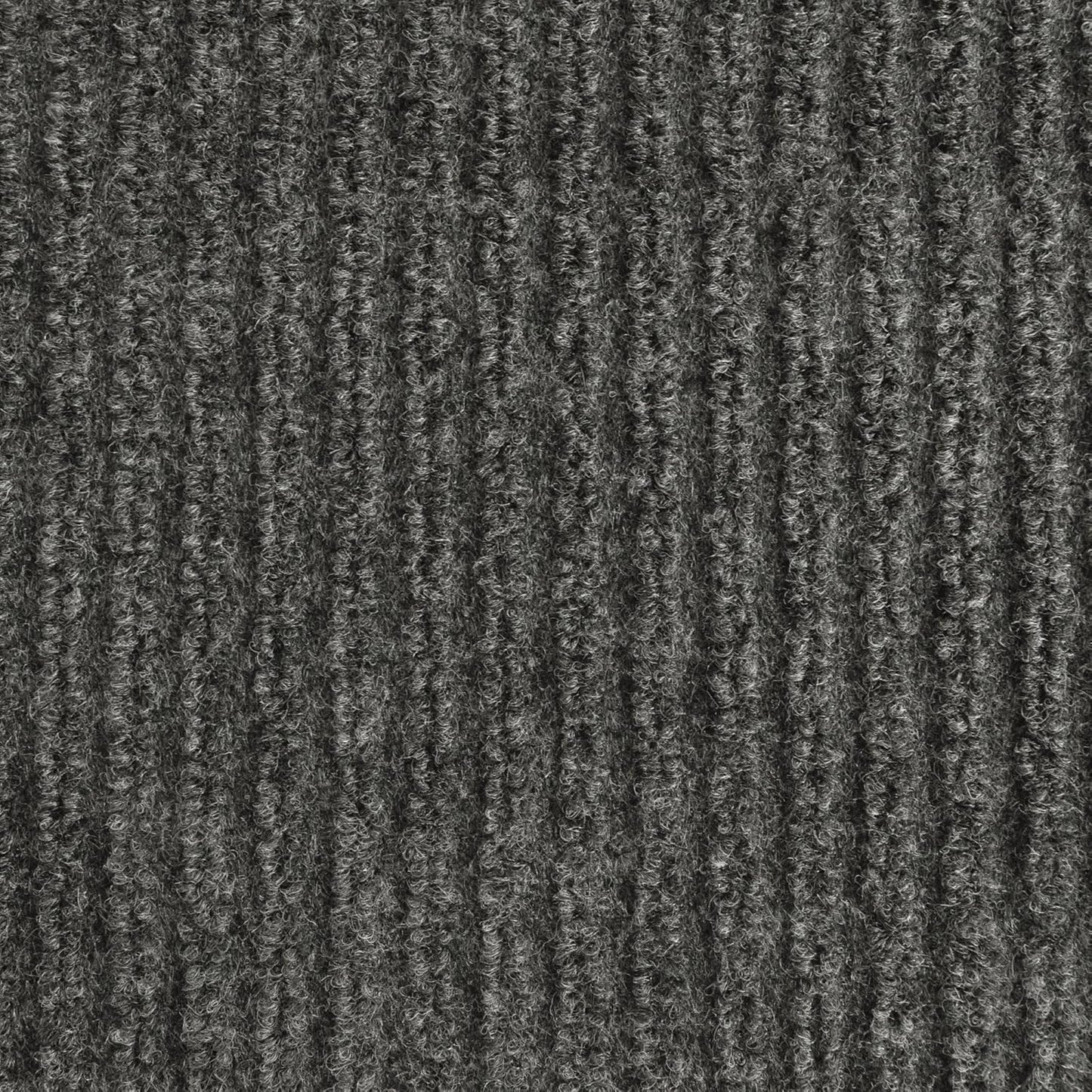 iCustomRug Spartan Weather Warrior Duty Indoor/Outdoor Utility Ribbed in 3ft,4ft,6ft Widths 70 Custom Sizes with Natural Non-Slip Rubber Backing 4'X12' in Charcoal