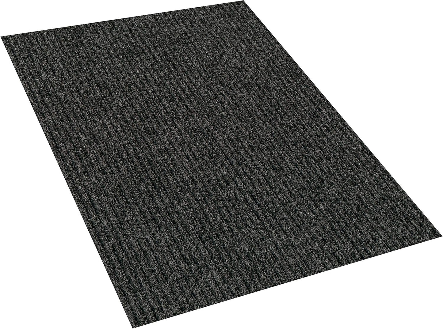 KOECKRITZ Heavy Duty Durable All Weather Indoor/Outdoor Non Slip Entrance Mat Rugs and Runners for Office Business Building Home Garage Front Door (4' x 10', Charcoal)