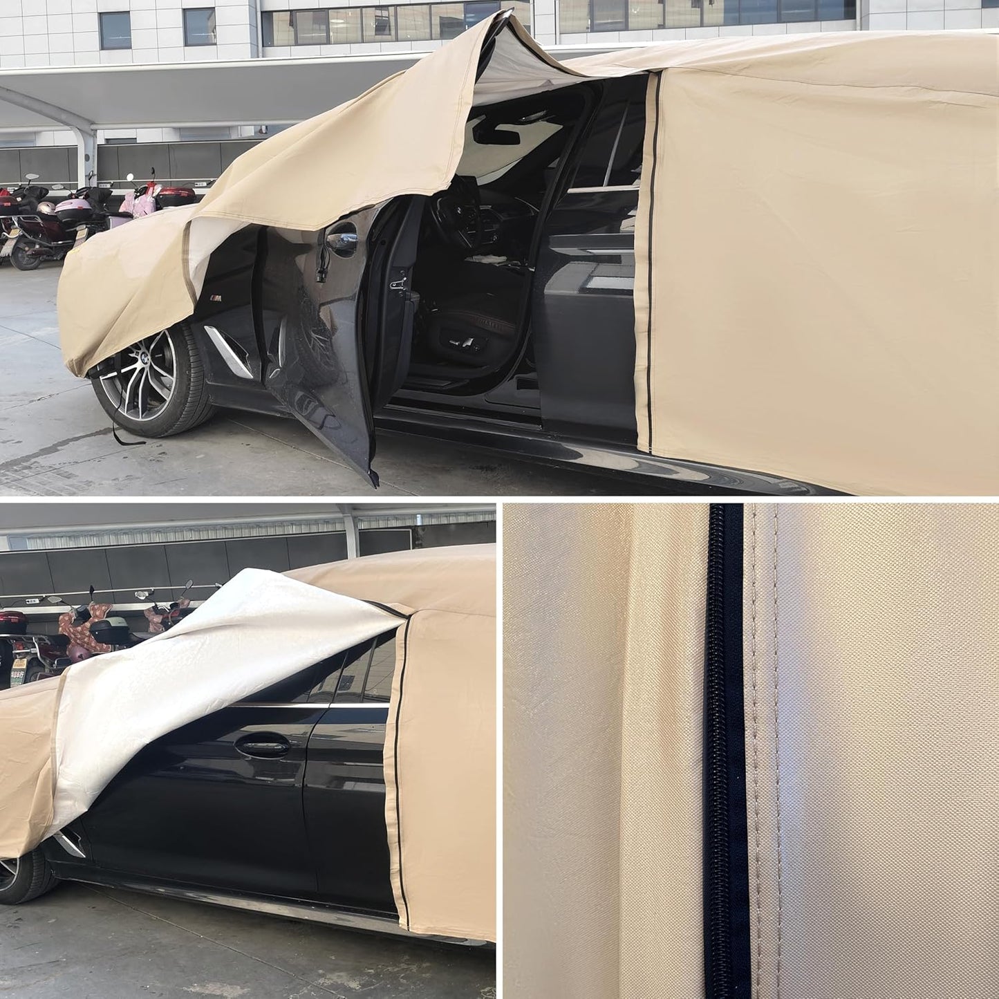 Heavy Duty Outdoor Car Cover Custom Fit for Dodge Challenger, Windproof All Weather Waterproof Sun Rain UV Dust Snow Protection Outdoor Car Covers