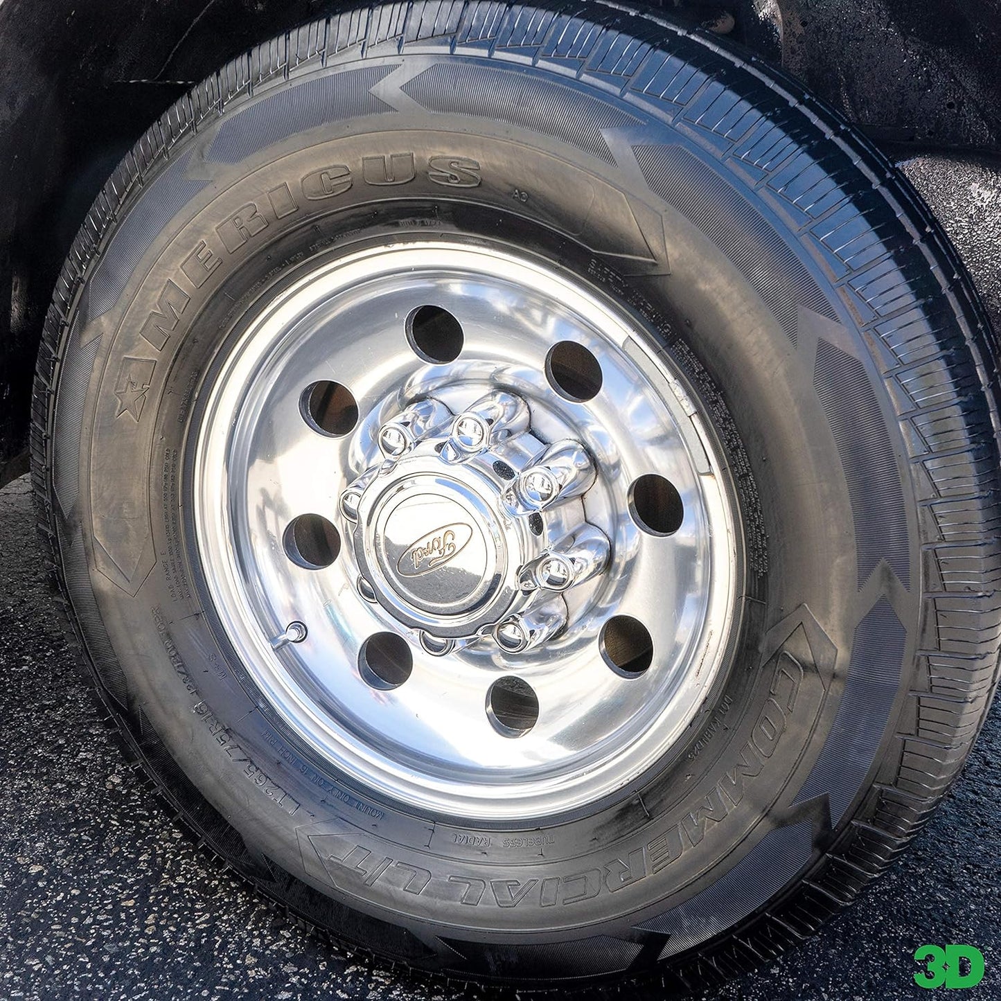 3D Ultra Protectant Tire Shine Spray – Water-Based High Gloss Tire Dressing | Long Lasting UV Protection for Rubber & Vinyl | No Sling | Made in USA |16 oz