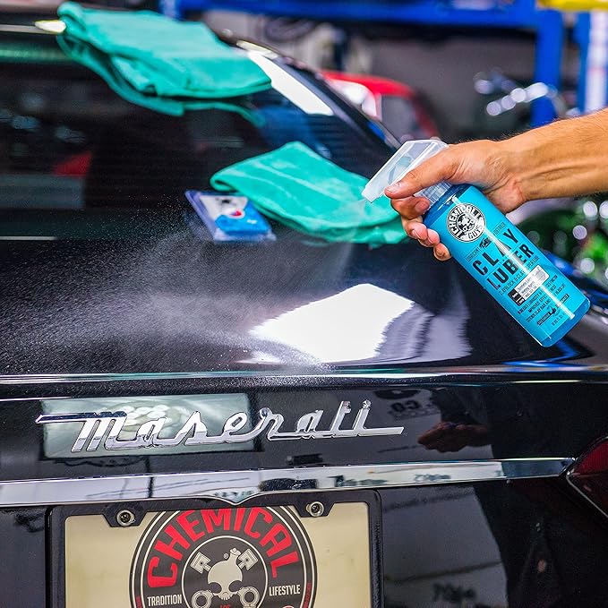 Chemical Guys CLY_109 Light Duty Clay Bar and Luber Synthetic Lubricant Kit, 16 oz (2 Items), Blue